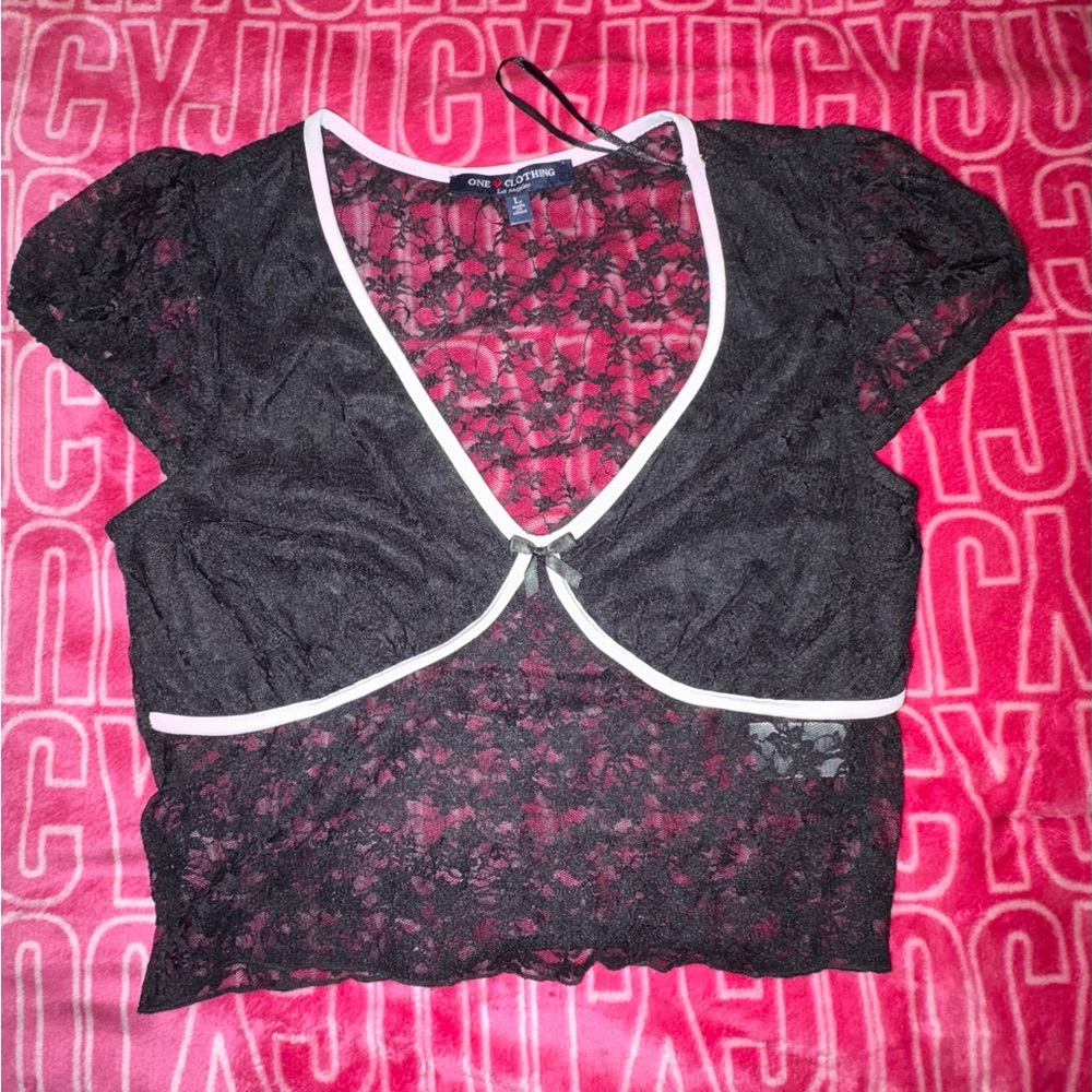 Black Lace Top